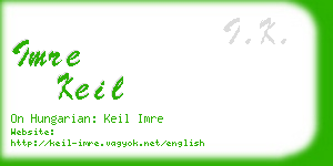 imre keil business card